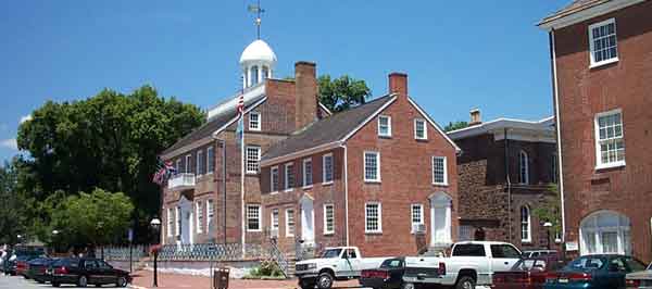 New Castle Court House, colonial, historic, Dutch