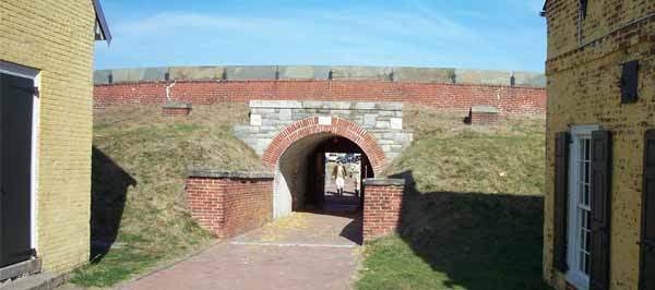 North Gate from the inside of the fort